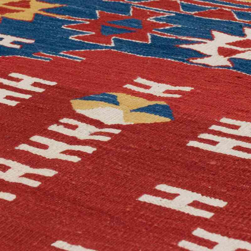 New Handwoven Turkish Kilim Rug - 4' 6" x 5' 7" (54" x 67") - K0064458