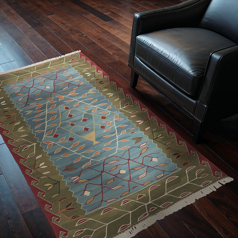 New Handwoven Turkish Kilim Rug - 3' 11" x 5' 9" (47" x 69") - K0064463