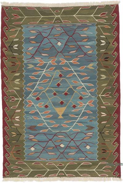 New Handwoven Turkish Kilim Rug - 3' 11" x 5' 9" (47 in. x 69 in.)