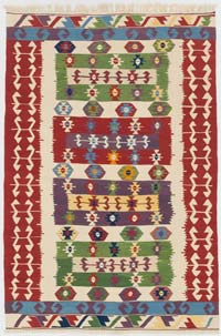 Yeni Kök Boya El Dokuma Kilim - 122 cm x 181 cm
