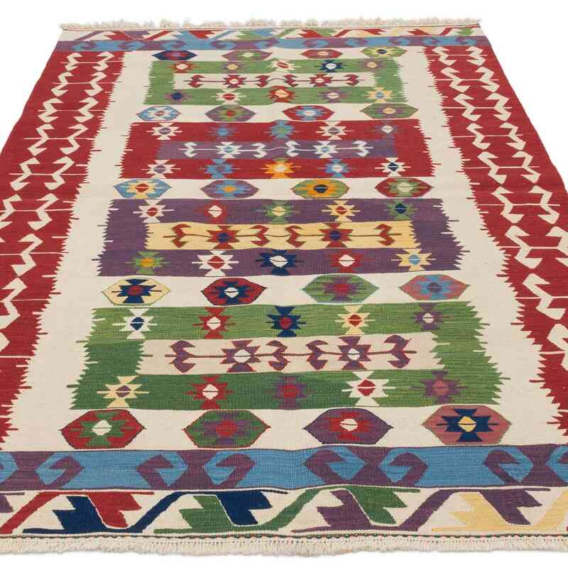 Nueva Alfombra Turca Kilim - 122 cm x 181 cm - K0064467