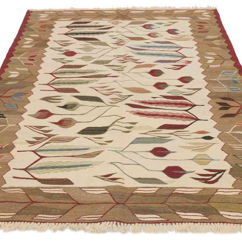 New Handwoven Turkish Kilim Rug - 3' 11" x 5' 9" (47" x 69") - K0064469