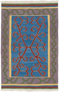 New Handwoven Turkish Kilim Rug - 3' 10" x 5' 10" (46" x 70")