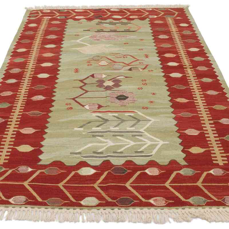 Yeni Kök Boya El Dokuma Kilim - 121 cm x 181 cm - K0064471