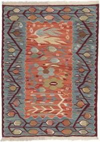 New Handwoven Turkish Kilim Rug - 4' 1" x 5' 6" (49" x 66")
