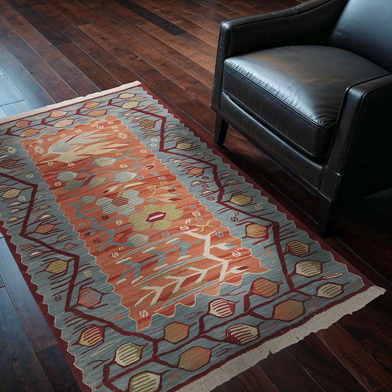 Nueva Alfombra Turca Kilim - 124 cm x 168 cm - K0064472