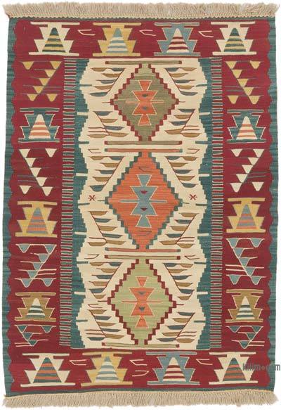 New Handwoven Turkish Kilim Rug - 3' 5" x 4' 9" (41 in. x 57 in.)