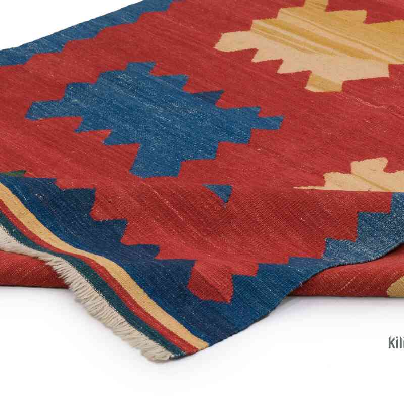 New Handwoven Turkish Kilim Rug - 4' 2" x 5' 7" (50" x 67") - K0064477