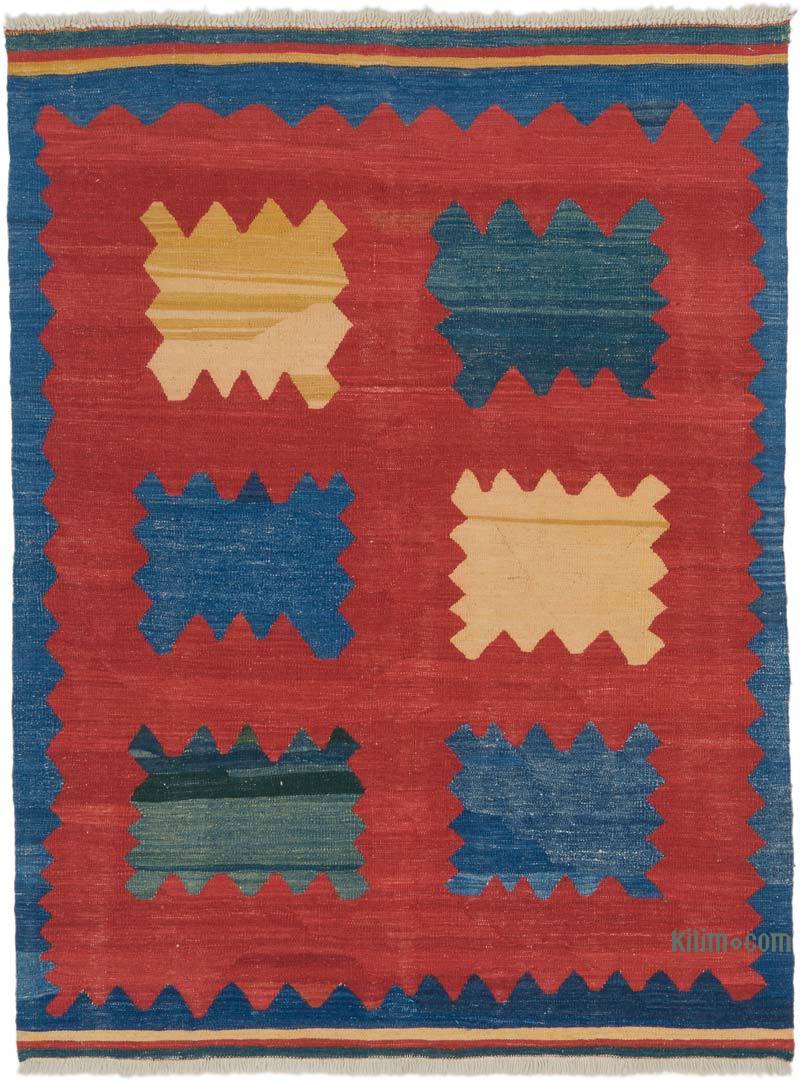 New Handwoven Turkish Kilim Rug - 4' 2" x 5' 7" (50" x 67") - K0064477
