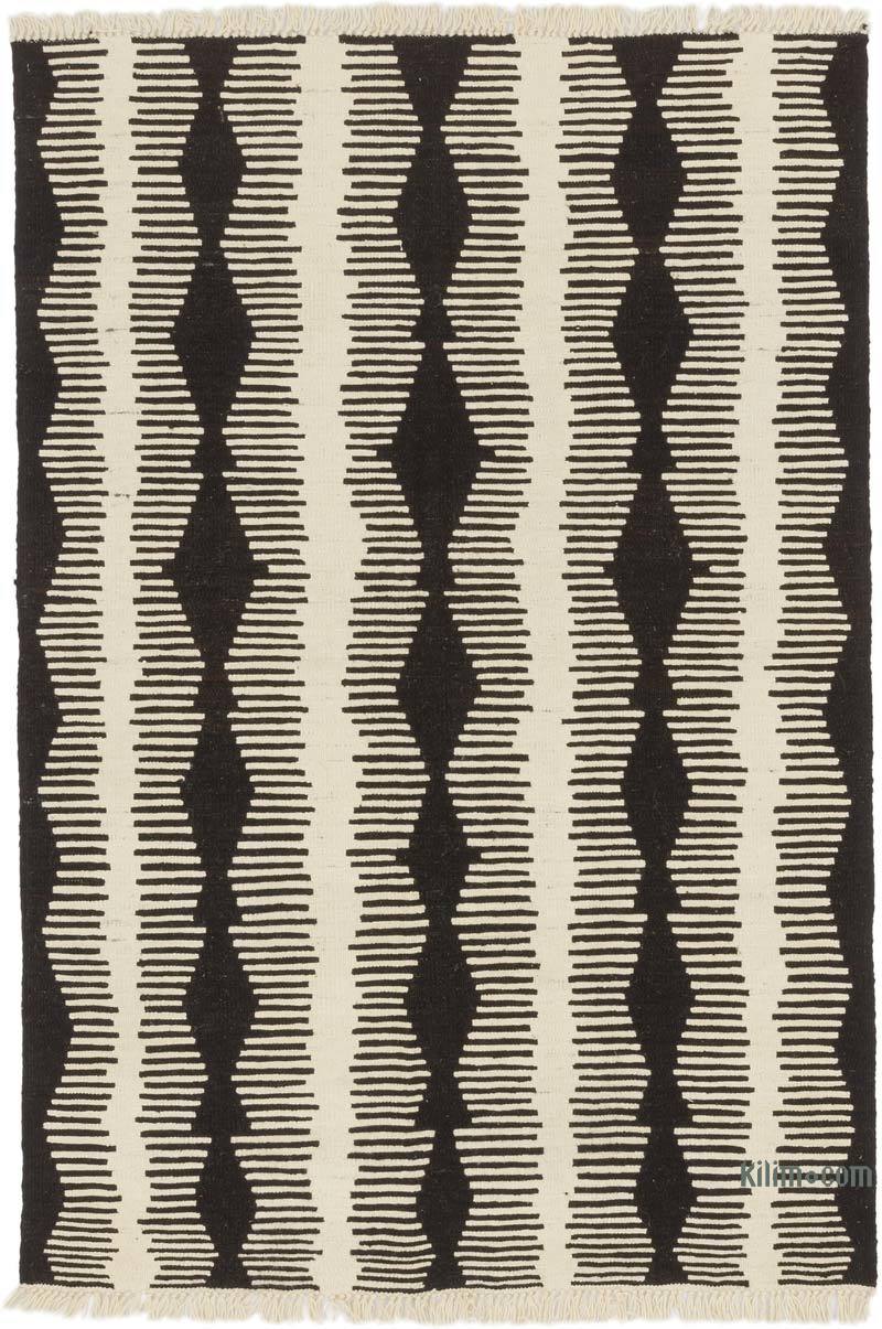 New Handwoven Turkish Kilim Rug - 4' 1" x 5' 11" (49" x 71") - K0064478
