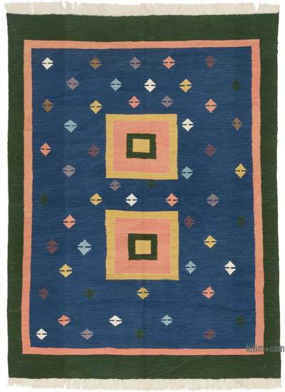 New Handwoven Turkish Kilim Rug - 5' 2" x 6' 11" (62 in. x 83 in.)