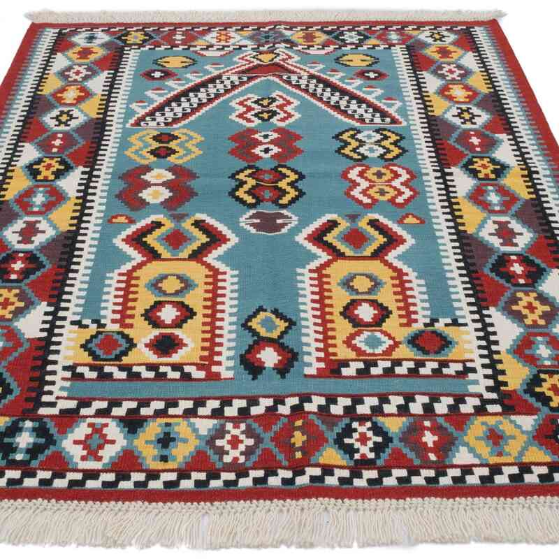 Yeni Kök Boya El Dokuma Kilim - 128 cm x 160 cm - K0064484