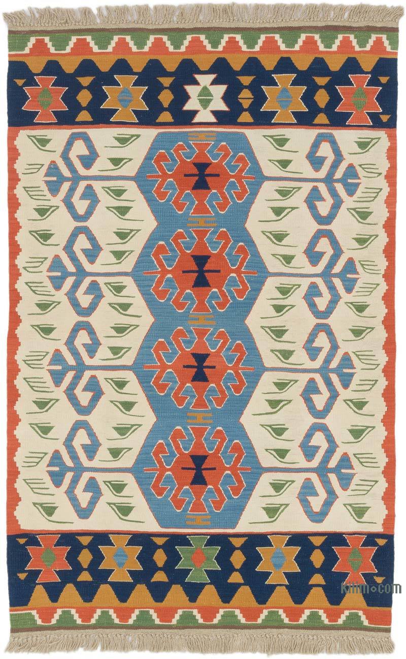 Nueva Alfombra Turca Kilim - 102 cm x 160 cm - K0064486