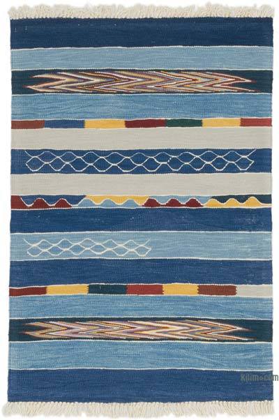 New Handwoven Turkish Kilim Rug - 2' 11" x 4' 1" (35 in. x 49 in.)
