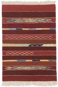 New Handwoven Turkish Kilim Rug - 2' 10" x 4'  (34" x 48")