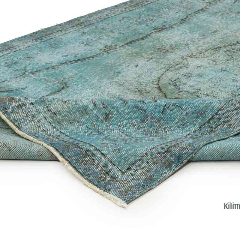 Over-dyed Vintage Hand-Knotted Turkish Rug - 5' 3" x 8' 7" (63" x 103") - K0064494