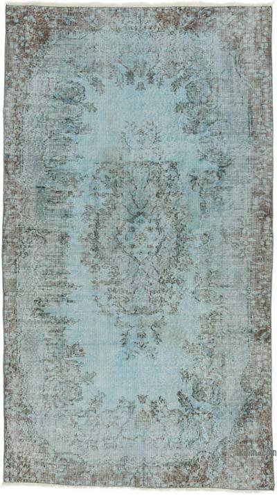 Over-dyed Vintage Hand-Knotted Turkish Rug - 3' 9" x 6' 8" (45 in. x 80 in.)
