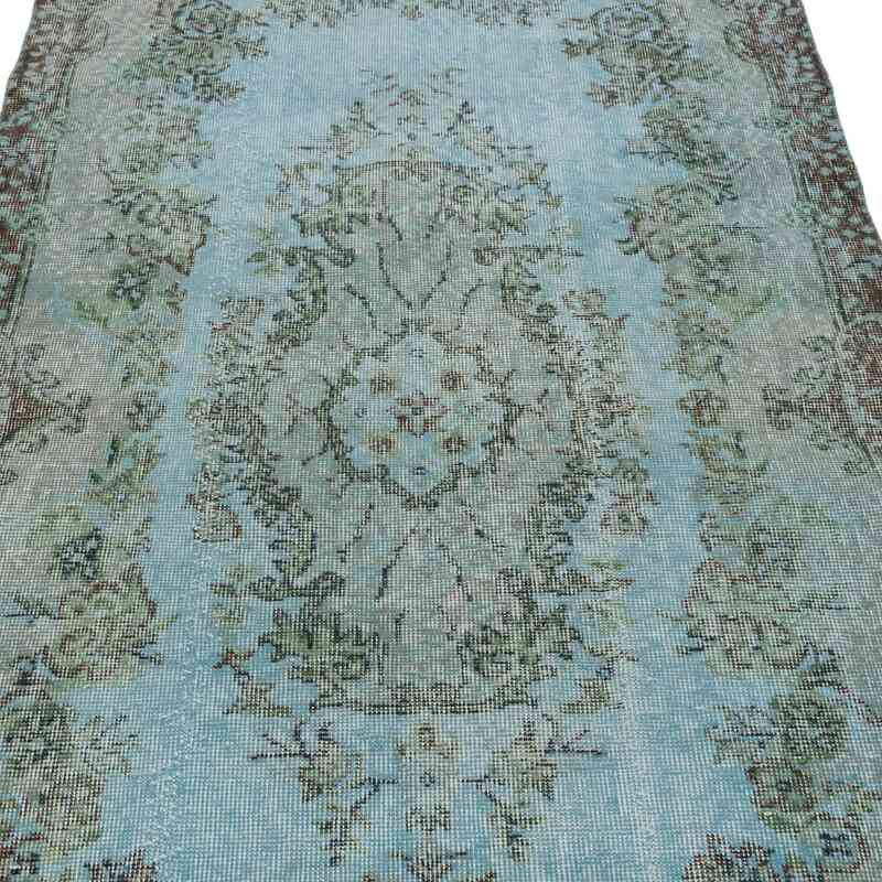 Boyalı El Dokuma Vintage Halı - 118 cm x 209 cm - K0064499