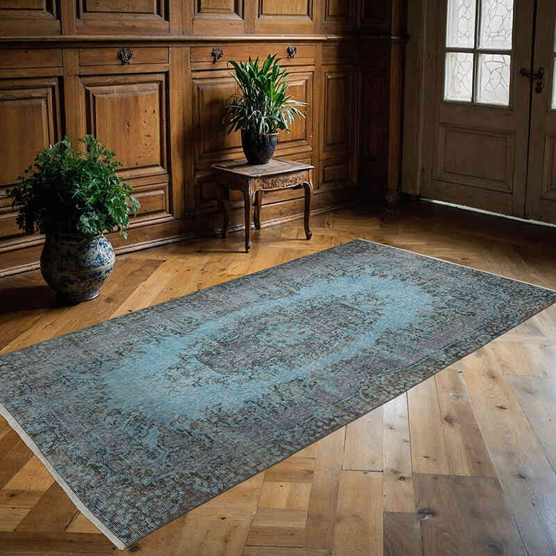 Boyali El Dokuma Vintage Hali - 115 cm x 220 cm - K0064502