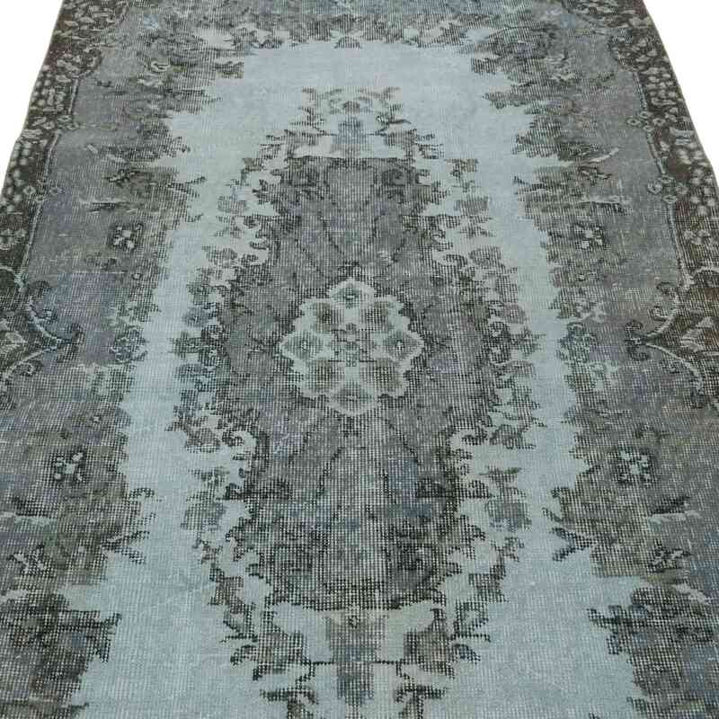 Boyalı El Dokuma Vintage Halı - 115 cm x 209 cm - K0064503