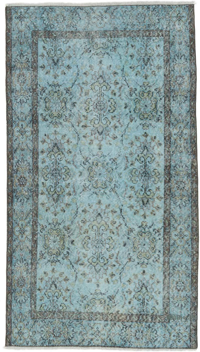 Over-dyed Vintage Hand-Knotted Turkish Rug - 3' 8" x 6' 6" (44 in. x 78 in.) - K0064505