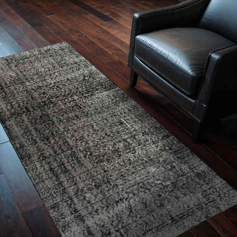 Over-dyed Vintage Hand-Knotted Turkish Rug - 3' 3" x 6' 3" (39" x 75") - K0064507