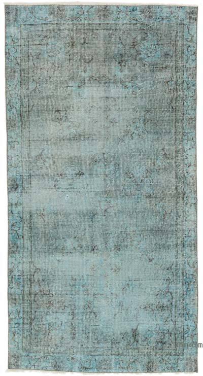 Over-dyed Vintage Hand-Knotted Turkish Rug - 3' 4" x 6' 6" (40 in. x 78 in.)