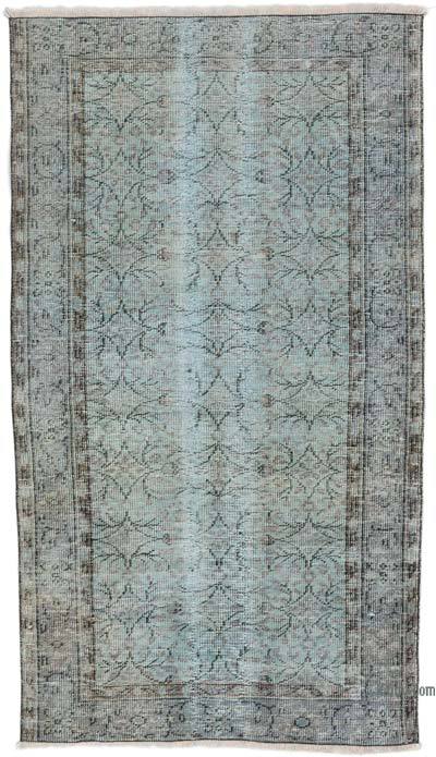 Over-dyed Vintage Hand-Knotted Turkish Rug - 3' 8" x 6' 7" (44 in. x 79 in.)