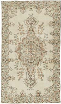Alfombra Vintage Turca Anudada a Mano - 163 cm x 280 cm