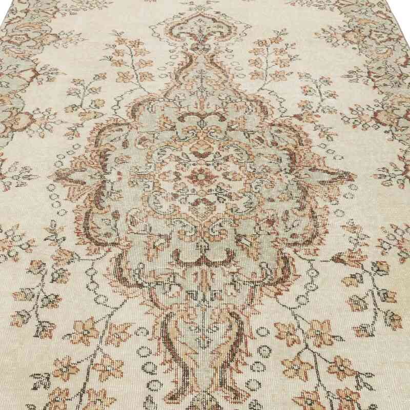 Alfombra Vintage Turca Anudada a Mano - 163 cm x 280 cm - K0064512