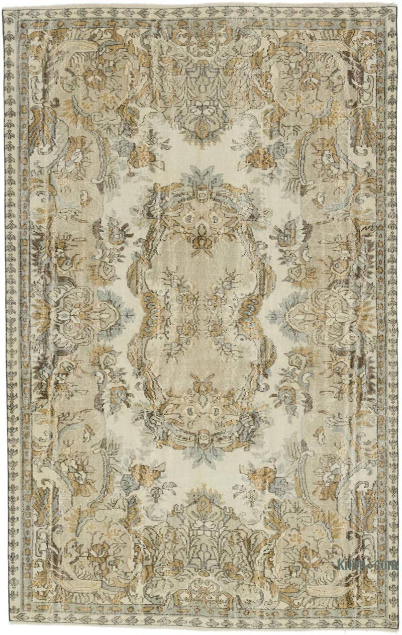 Alfombra Vintage Turca Anudada a Mano - 170 cm x 270 cm - K0064523