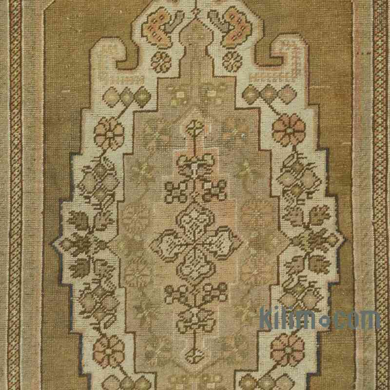 Alfombra Vintage Turca Anudada a Mano - 145 cm x 260 cm - K0064528