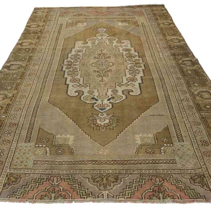 Alfombra Vintage Turca Anudada a Mano - 145 cm x 260 cm - K0064528
