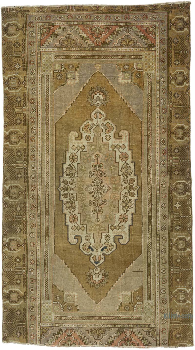 Alfombra Vintage Turca Anudada a Mano - 145 cm x 260 cm - K0064528
