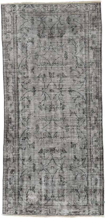 Over-dyed Vintage Hand-Knotted Turkish Rug - 3' 1" x 6' 7" (37 in. x 79 in.)