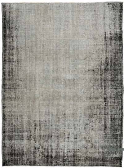 Over-dyed Vintage Hand-Knotted Turkish Rug - 6' 5" x 8' 8" (77 in. x 104 in.)