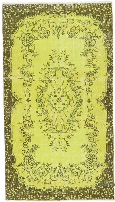 Over-dyed Vintage Hand-Knotted Turkish Rug - 3' 11" x 6' 11" (47 in. x 83 in.)