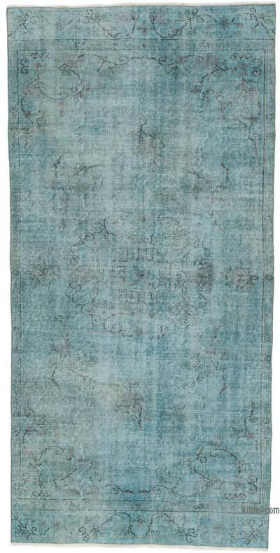 Over-dyed Vintage Hand-Knotted Turkish Rug - 4' 3" x 8' 6" (51 in. x 102 in.)