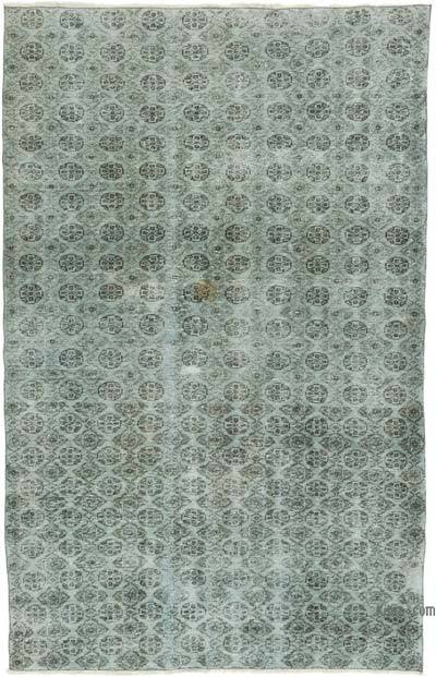 Boyalı El Dokuma Vintage Halı - 176 cm x 273 cm