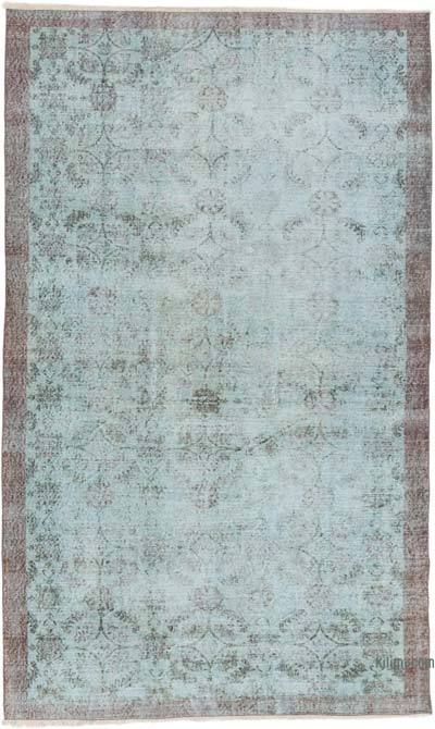 Over-dyed Vintage Hand-Knotted Turkish Rug - 5' 7" x 9' 3" (67 in. x 111 in.)