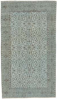 Alfombra Turca Vintage Sobre-teñida - 118 cm x 202 cm