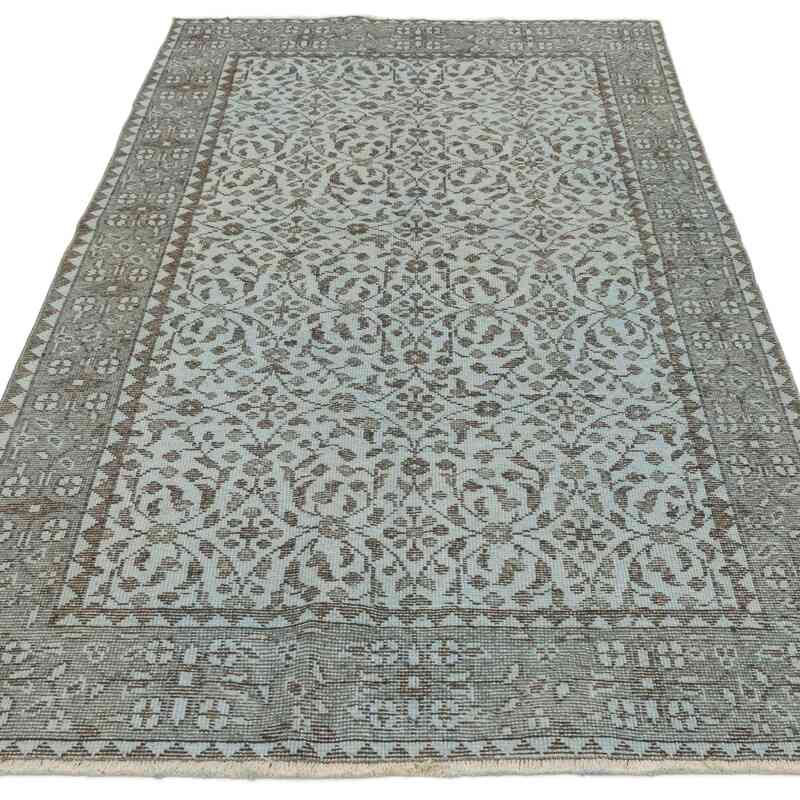 Alfombra Turca Vintage Sobre-teñida - 118 cm x 202 cm - K0064565