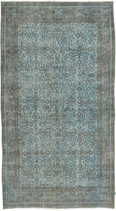 Boyalı El Dokuma Vintage Halı - 150 cm x 272 cm