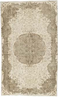 Vintage Turkish Hand-Knotted Rug - 5' 5" x 8' 11" (65" x 107")