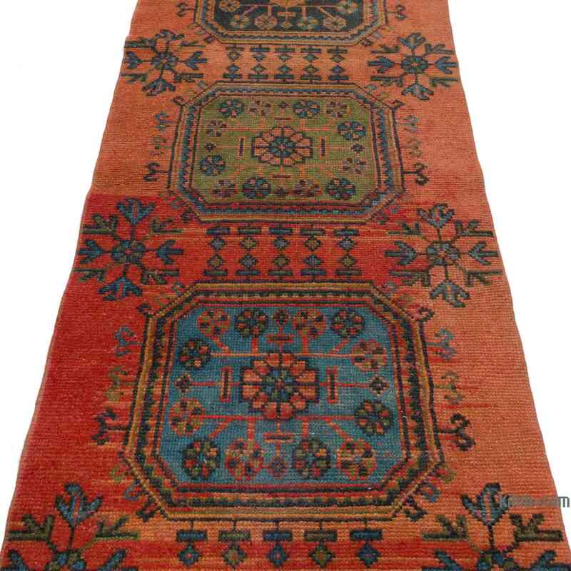 Vintage Turkish Hand-Knotted Runner - 2' 8" x 11' 6" (32 in. x 138 in.) - K0064571