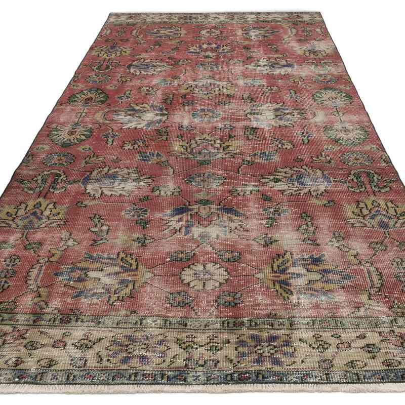 Alfombra Vintage Turca Anudada a Mano - 134 cm x 280 cm - K0064573