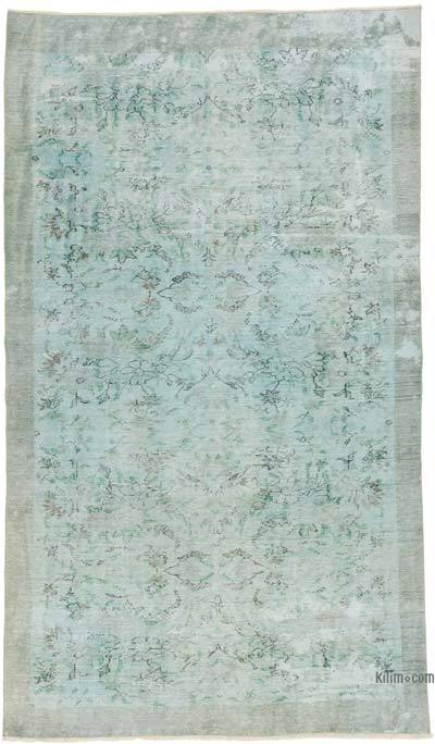Over-dyed Vintage Hand-Knotted Turkish Rug - 6'  x 10' 2" (72 in. x 122 in.)