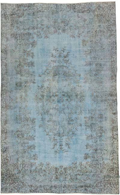 Over-dyed Vintage Hand-Knotted Turkish Rug - 5' 10" x 9' 3" (70 in. x 111 in.)