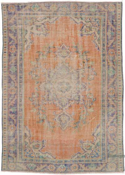 Vintage Turkish Hand-Knotted Rug - 4' 10" x 6' 9" (58 in. x 81 in.)
