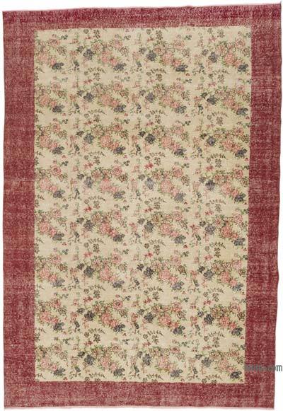Alfombra Vintage Turca Anudada a Mano - 205 cm x 295 cm